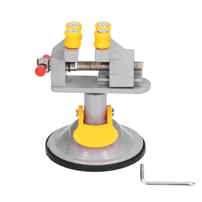 Suction Cup Carving Vise Universal Mini Drill Press Vises for Desktop 360 Degree Rotation