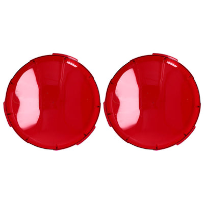 2Pcs Pool Lens Cover Plastic Red Transparent Underwater Light Lens Covers for Spa Lights 19cm