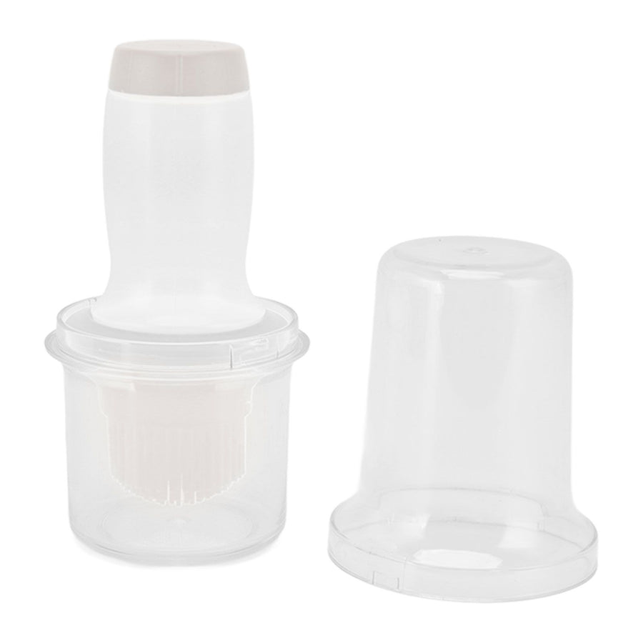 Oil Dispenser Bottle 60ml Food Grade Silicone Squeeze Type Brush Evenly Heat Insulation Cooking Oil Dispenser Gray White