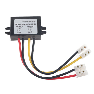 MPPT Solar Controller Protective Control Panel Switch Battery Charging Supplies 100W WS‑M100‑14.6V