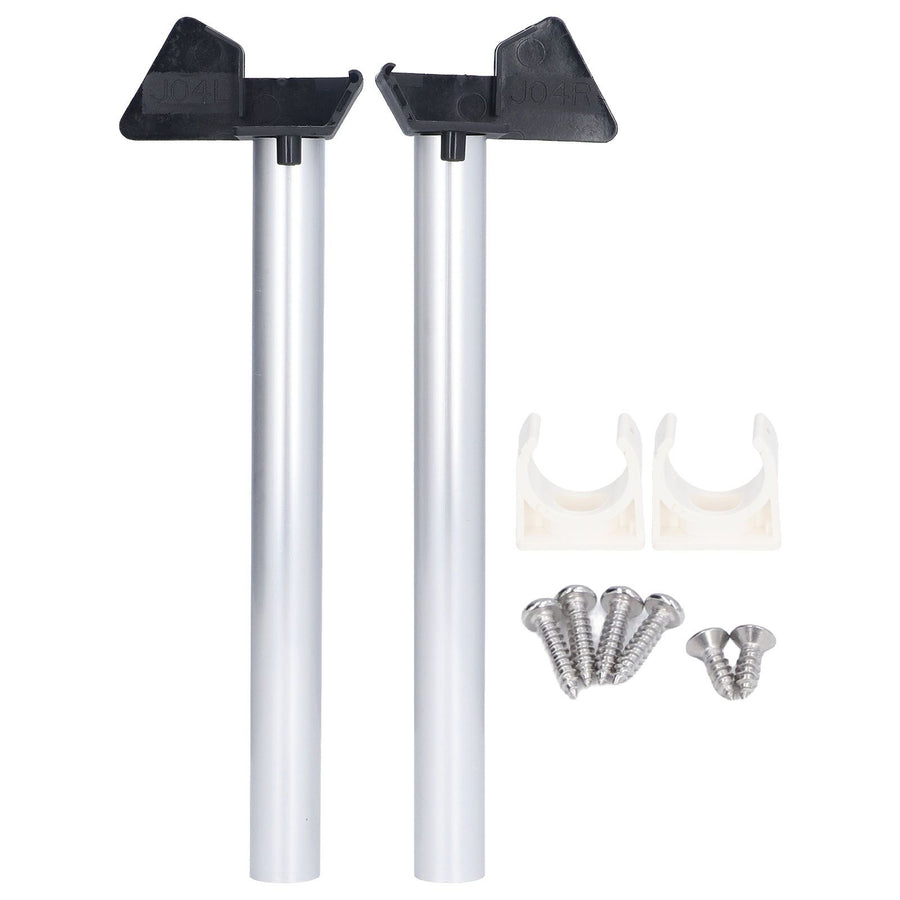 2Pcs Greenhouse Rain Gutter Drains Silver Drainage Downpipe Gutter Kit Gutter Water Butt Pipe Kit