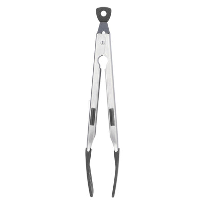 Food Tong Thickened 304 Stainless Steel Anti Slip Corrosion Resistant Barbecue Tongs for Restaurant Kitchen Baking Black