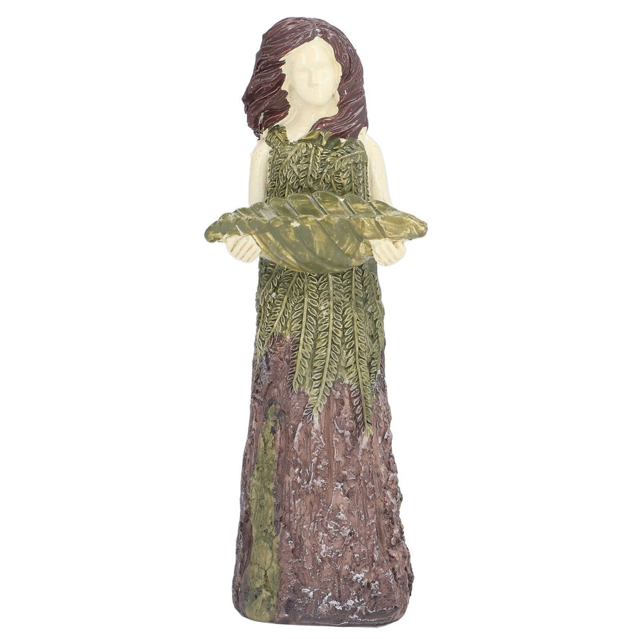 Fairy Statue Bird Feeder Resin Attractive Beautiful Goddess Statuary Bird Feeder for Outdoor Gardens