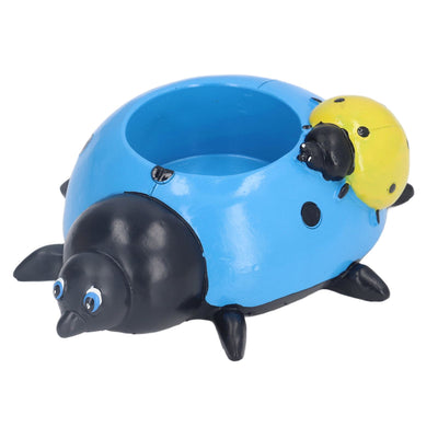 Ladybugs Flower Pot Simulation Cute Resin Animal Succulent Plant Container for Garden Decorations W95