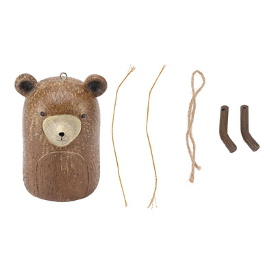 Rustic Hanging Animal Wind Chimes Resin Hand Made Natural Garden Decoration for Gardens Backyards Trees Yards C Raccoon