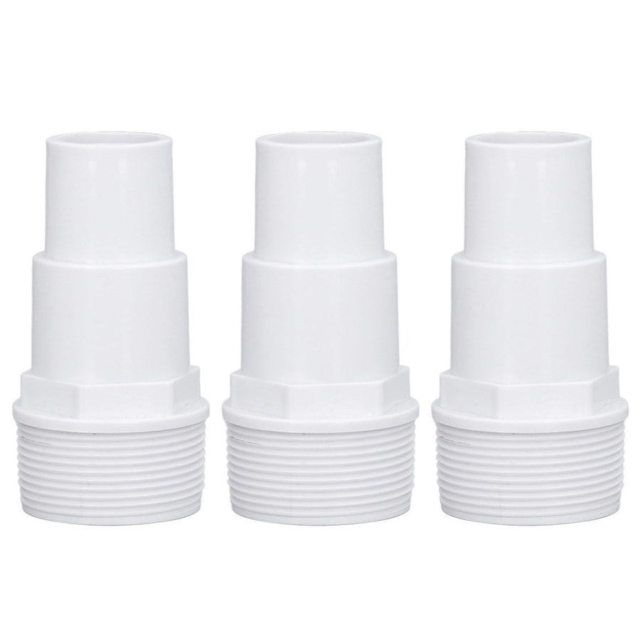3Pcs G1‑1/2 External Thread Hose Adapter Swimming Pool Supplies for Replacement of Above Ground Pool Pumps Filters Skimmers