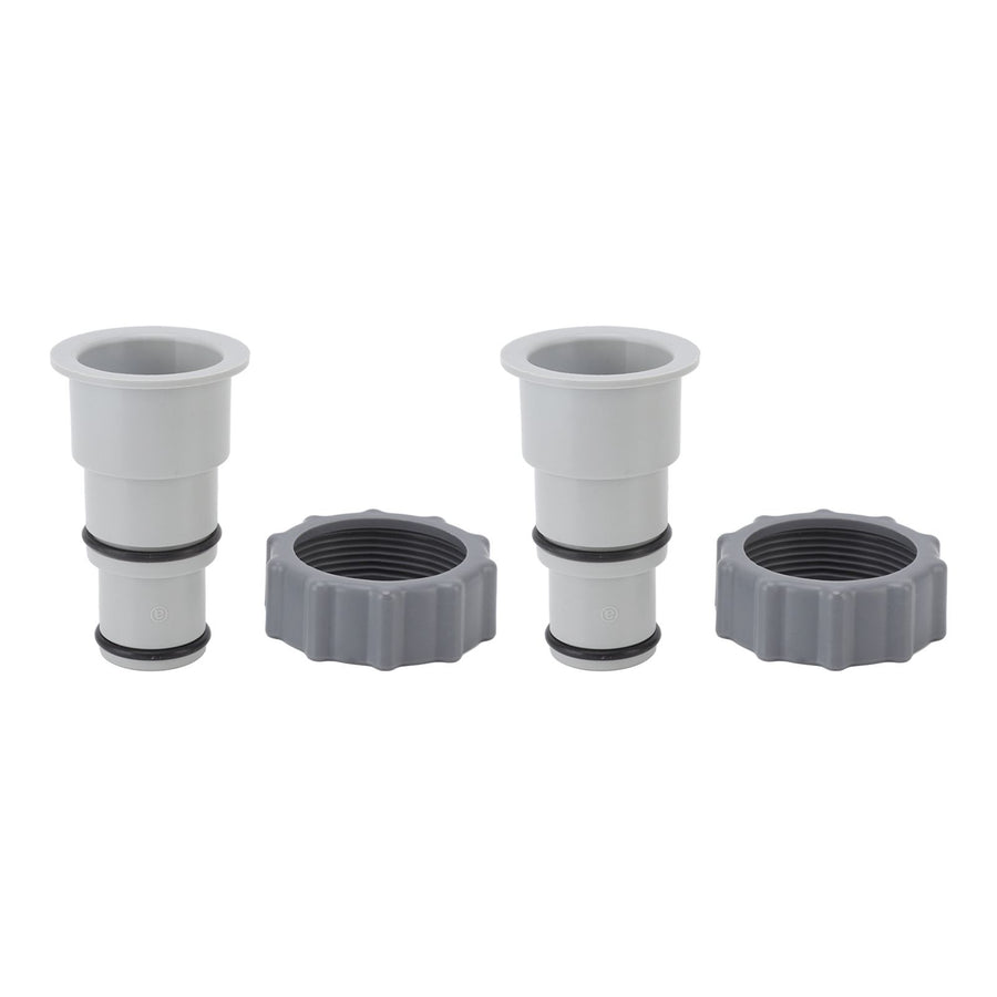 2Pcs Replacement Hose Adapter Plastic Pool Accessories for Threaded Connection Pumps 1.5in 1.25in Hoses