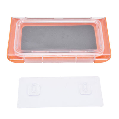 Shower Phone Holder Waterproof Bathroom Phone Box 360 Degree Rotation Wall Mounted Phone CaseOrange