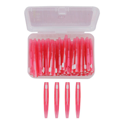 60Pcs Interdental Brush Practical Slim Braces Cleaner with PP Handle for Adults Children Orthodontic Care Pink