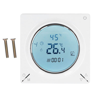 Smart Thermostat Fast Reading Reliable Chip Strong Anti Interference Practical LCD Screen Thermostat for Home