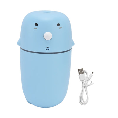 Air Humidifier Mini Cute 300ml 2 Modes USB Rechargeable Electric Cool Mist Purifier with USB Cable for Car Home OfficeBlue