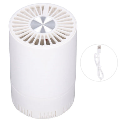 Desktop Air Purifier Intelligent USB Powered Ultra Quiet Negative Ion Air Purifier for Home Travel CarWhite