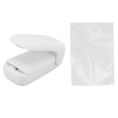 Bag Sealer 2 in 1 ABS Handheld Portable Food Snack Bag Sealing Machine with Springback Pocket Knife