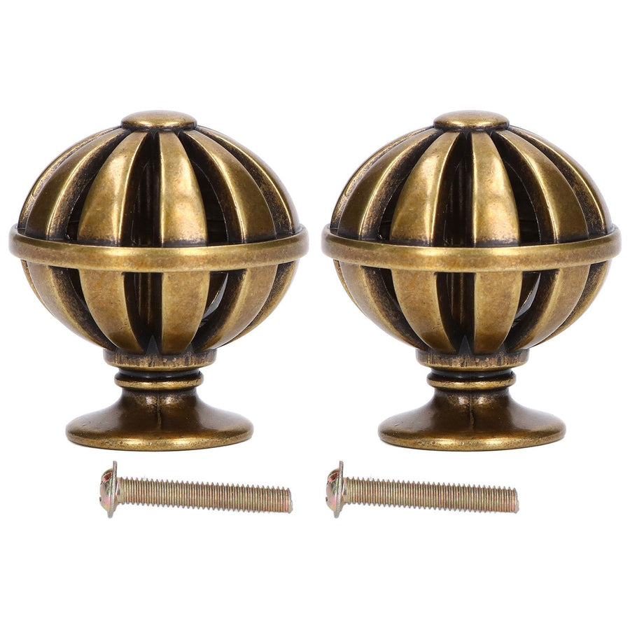 2Set Cabinet Knob Birdcage Hollow Closet Drawer Knob Zinc Alloy Wardrobe Knob for Home Decoration366 Birdcage Bronze