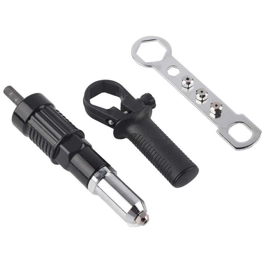 Electric Riveting Gun Adapter Rivet Gun Accessory Electric Drill Rivet Machine Grab Rivet and Nail Gun Head