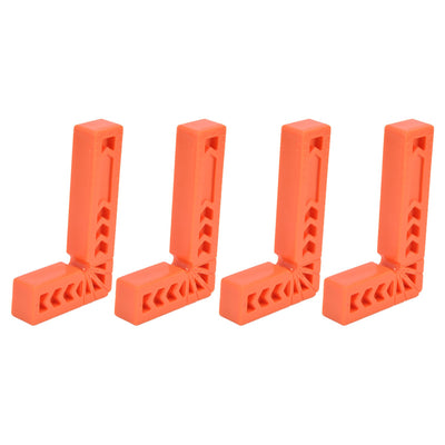4Pcs L Type Plastic Squares Multi Purpose Strong Practicability Easy to Use Plastic Right Angle Positioner for Drawers6 Inches 150mm