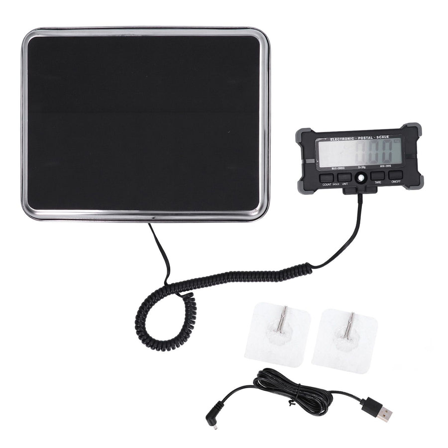 Shipping Scale Portable Accurate Digital HD LCD Display Package Scale with USB Cable Hooks for Pet Package Express