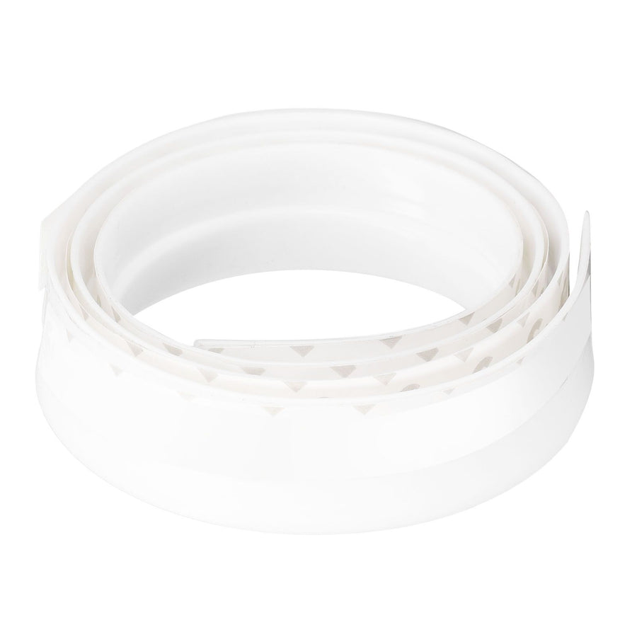 Door Soundproofing 28mm/1.1in Round Hole Silicone Protective Durable Replaceable Lightweight Sealer Strip for RoomWhite