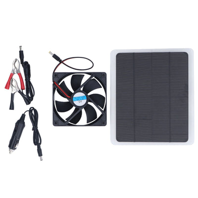 Solar Fan 10W 12V Effective Deodorization Energy Saving Portable USB Solar Exhaust Fan for Pet Houses RV Greenhouses