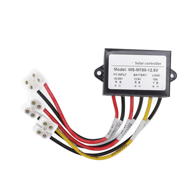 MPPT Solar Controller 150W 10 12V Anti Backflow 24 Hours Load Output Solar Charge Controller for Light E Bike Panel WS M150 12.6V Normally Open