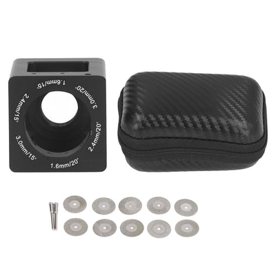 Tungsten Sharpener Aluminum Tungsten Needles Grinder Welding Tool with Grinding Wheel Rod Storage Box