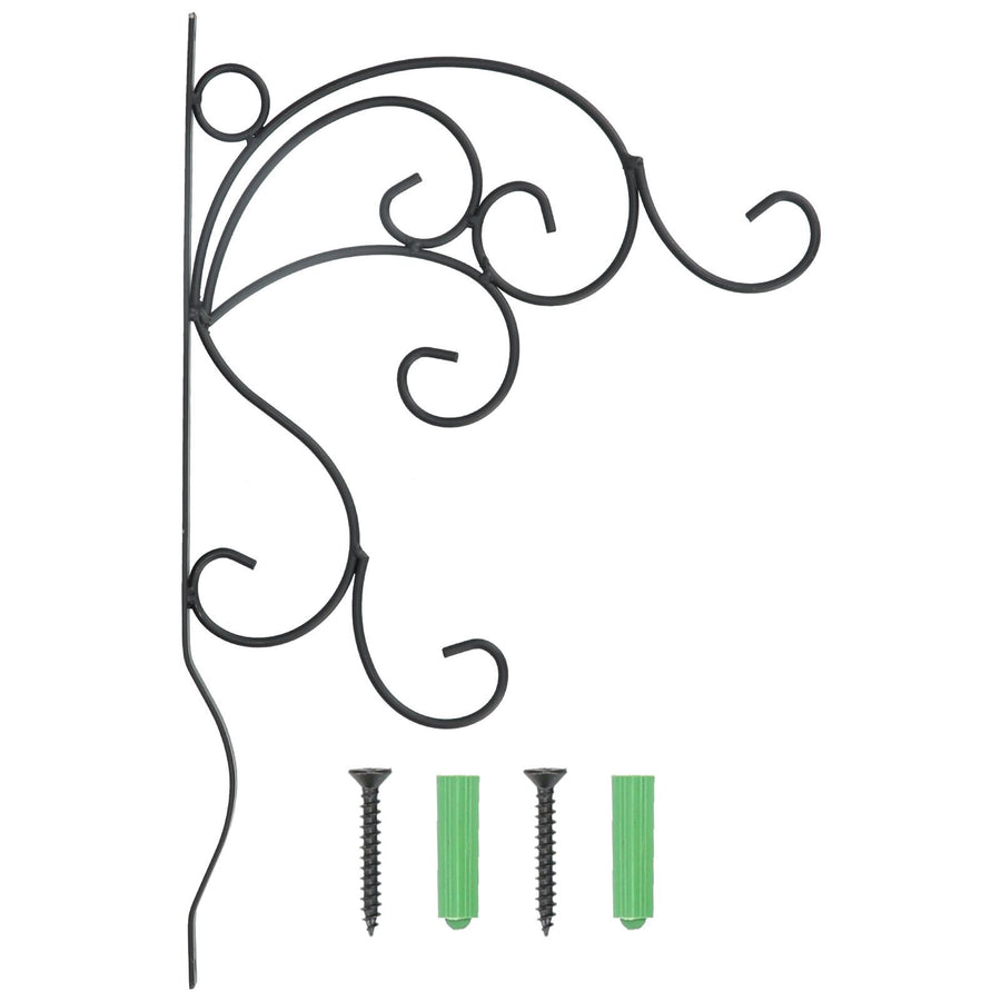 Hanging Plants Bracket Wall Mounted Iron Decorative Planter Hook Hanger with Screws for Living Room Balcony