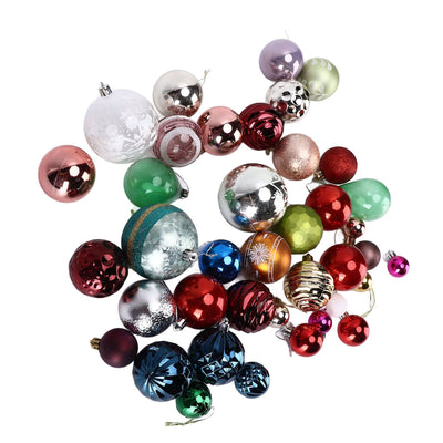 Christmas Ball Random Color Size Durable Lightweight Attractive Decorative Accessories for Trees Home