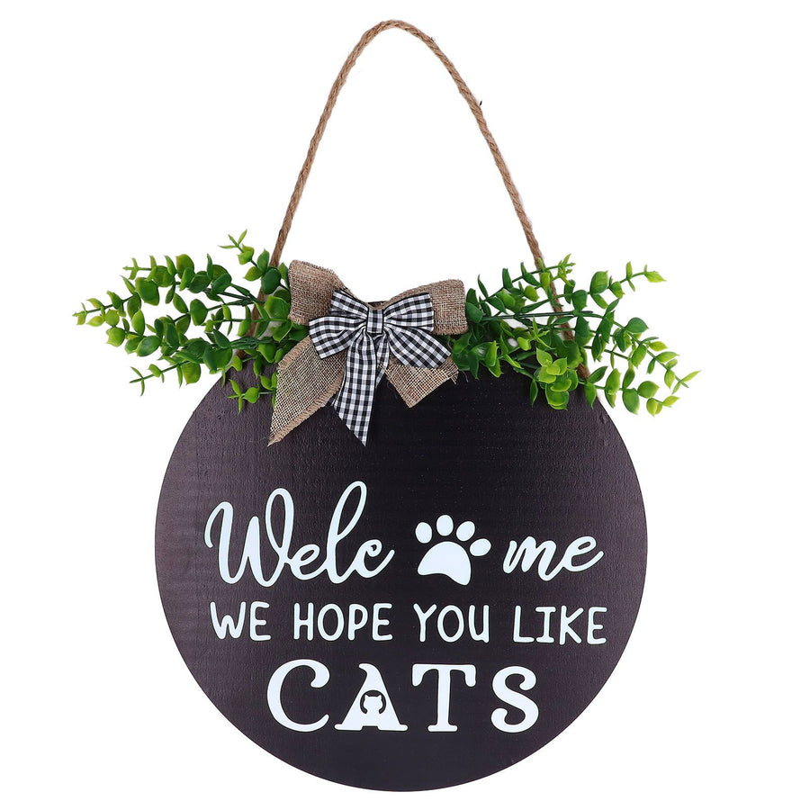 Rustic Welcome Wreath Sign Lovely Farmhouse Front Porch Decoration for Home Decoration