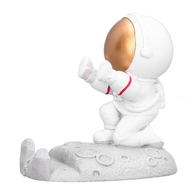 Mobile Phone Holder Astronaut Shape Exquisite Beautiful Environmentally Friendly Bracket OrnamentGolden Astronaut Push