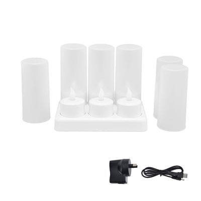 Candle Light Warm White Light LED Tea Light for Wedding Party Table Dining Room 100‑240VAU Plug