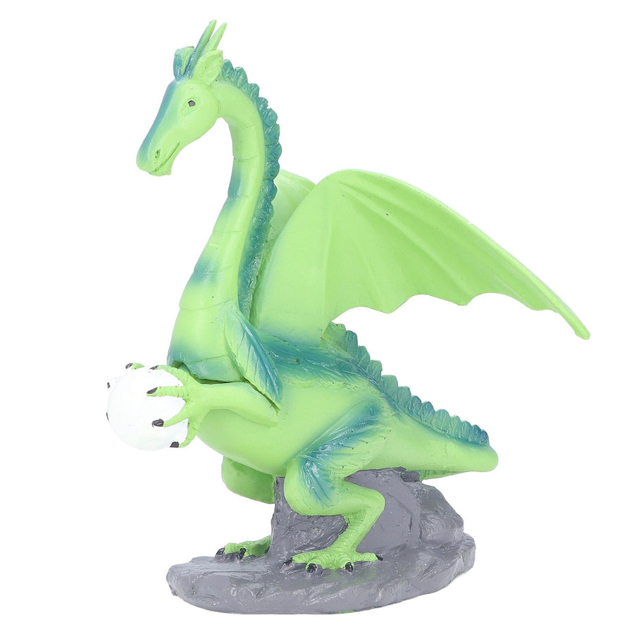 Resin Flying Dragon Statue Holding Ball Dragon Sculpture Decoration for Bedroom Study Room Garden Corridor Hallway
