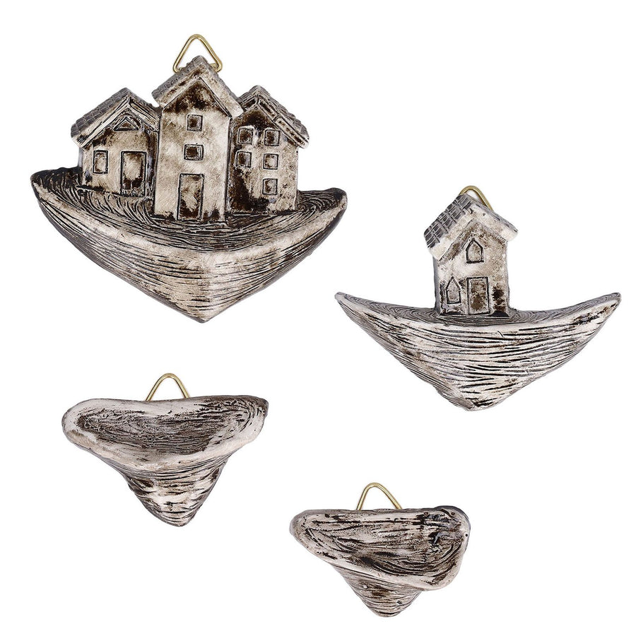 Resin Micro Landscape Small House Decoration Lifelike Shape Fish Aquarium Decor for Household