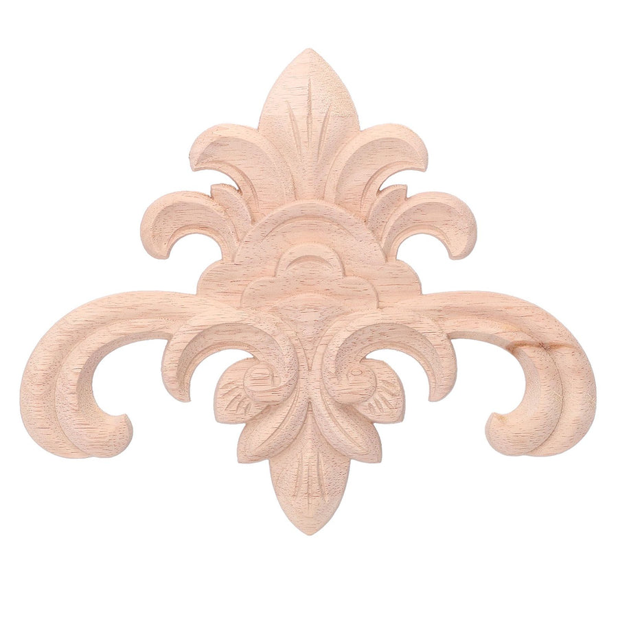 Wood Applique Easy Installation Durable Natural Eco Friendly Classic Exquisite Pattern Wood Carving AppliqueType Two