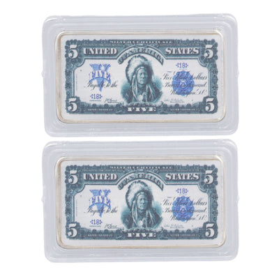 2Pcs Commemorative Coins Coin Collection 5 US Dollars Patter Fine Workmanship Commemorative Coin