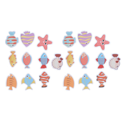 2 Sets Nonslip Bathtub Stickers Matte Colorful Fish Self Adhesive Waterproof Mouldproof Safe for Baby Shower