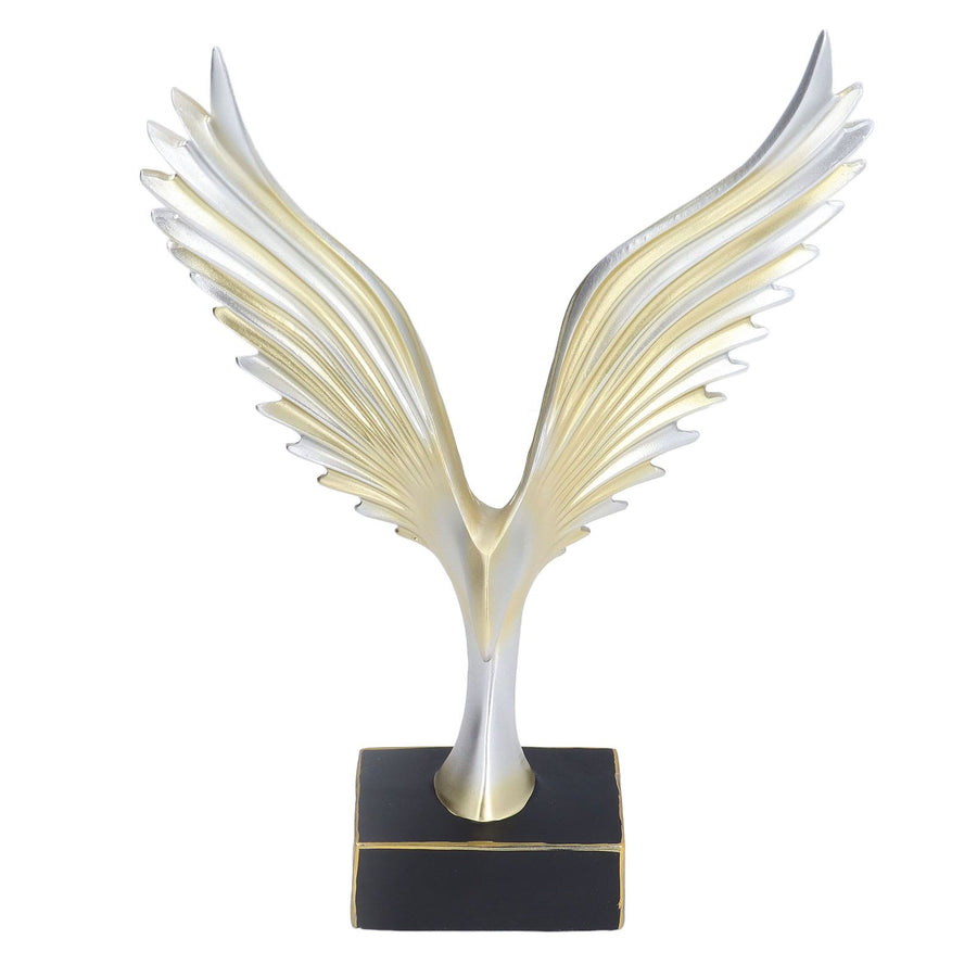Nordic Wing Statue Resin Sculpture Statue Ornaments Modern Living Room Decoration Desktop Abstract Crafts Champagne Gold