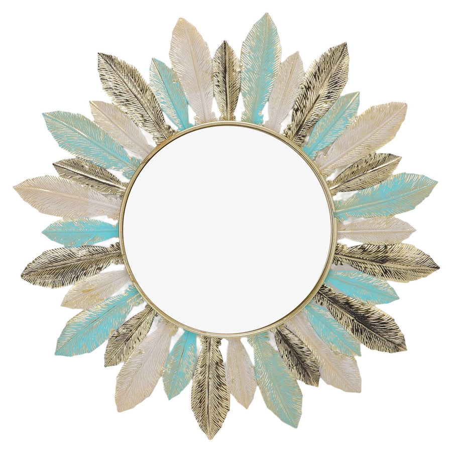 Metal Wall Decor Modern Minimalist Hanging Feather Wall Art Sculpture for Bedroom Living Room Study Office