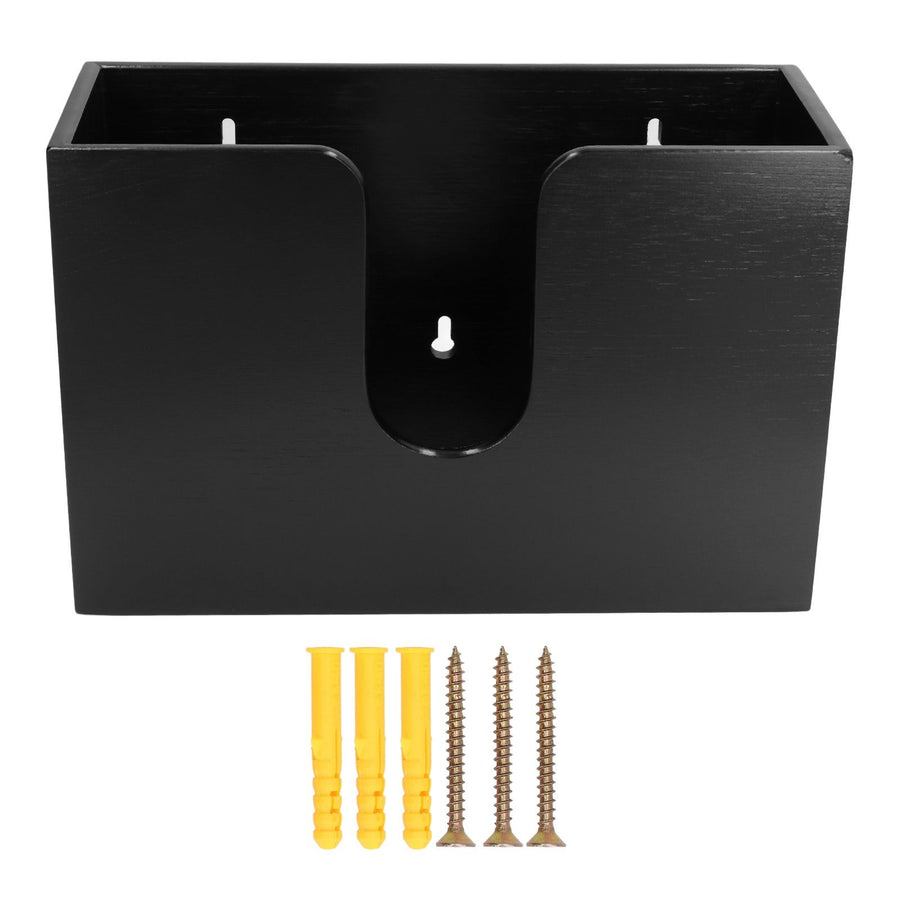 Bamboo Paper Towel Dispenser Countertop Wall Mounted Multifold Napkin Box for Bathroom