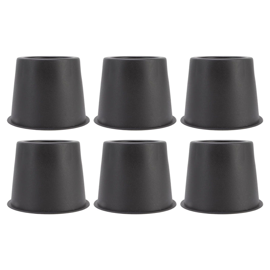 6 PCS Anti Vibration Pads Sofa Feet Pad Furniture Riser Mat for Table Cabinet Bed 3in Black Round