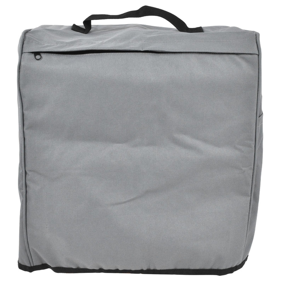 Grill Cover 600D Oxford Fabric Dustproof Barbecue Grill Protector with Zipped Pockets Gray