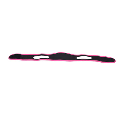 Snoring Stop Belt Adjustable Chin Strap Breathable Nylon Snoring Head Band for Men WomenRed Black