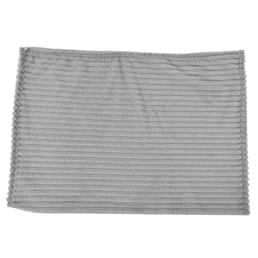 Flannel Throw Blanket Plush Fluffy Light Breathable Fine Workmanship Stylish Simple Soft BlanketGrey