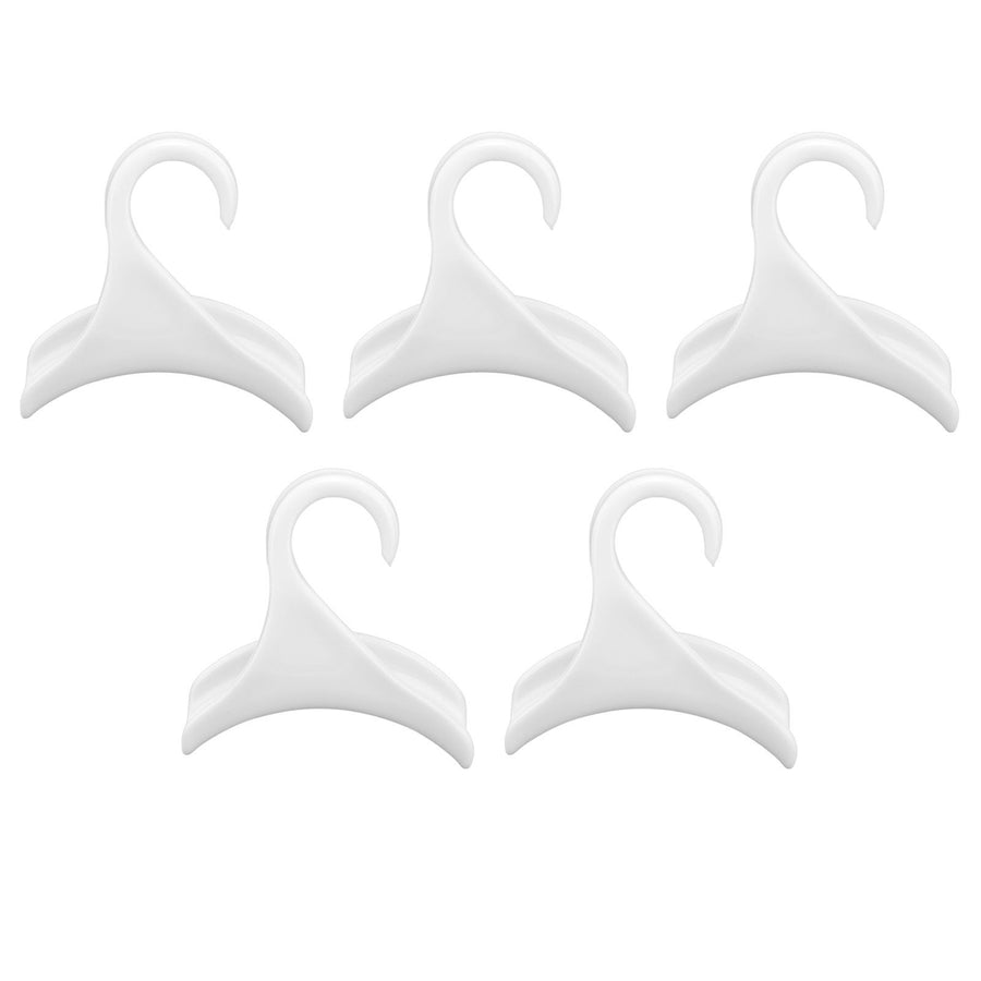 5Pcs Purse Door Hanger Bag Arc Closet Hanger Hook for Satchel Coat Haversack Belt StorageWhite