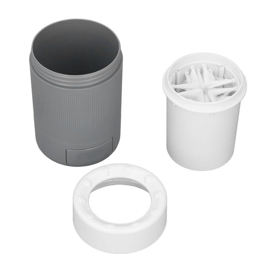 Dog Paw Cleaner Semi Automatic Portable Dog Foot Washing Cup for Pets Cats and DogsGrey