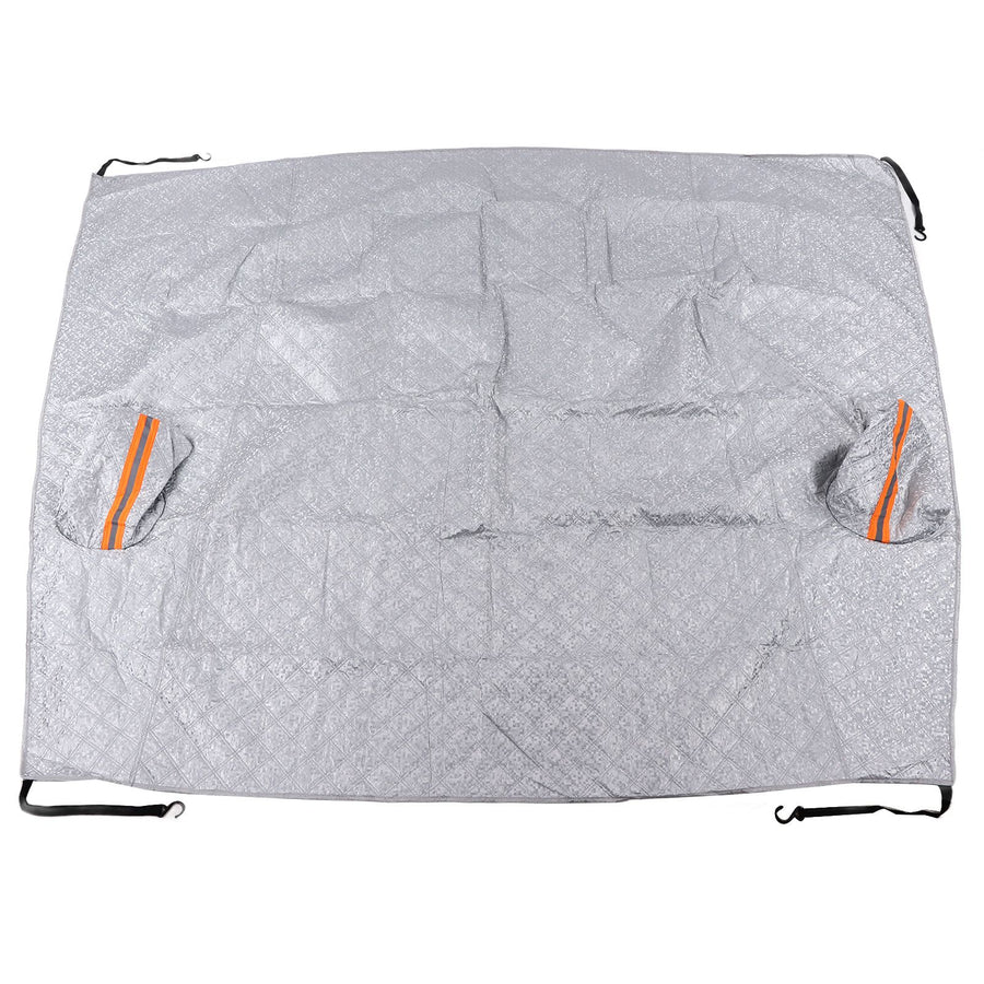 197x217cm Universal Windshield Snow Cover with Reflective Strip Car Rain Proof Windshield Cover Protector