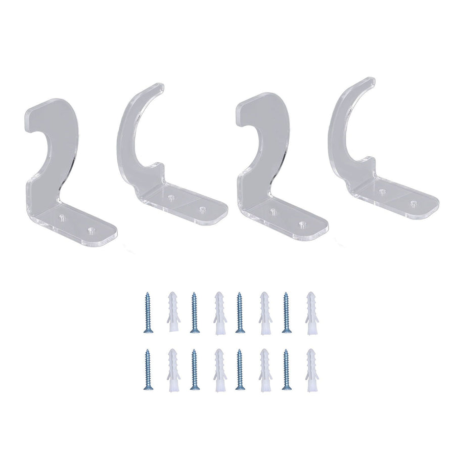2Pack Wall Mount Sword Display Hanger Hanging Acrylic Holder Rack Organizer for Home OfficeTransparent
