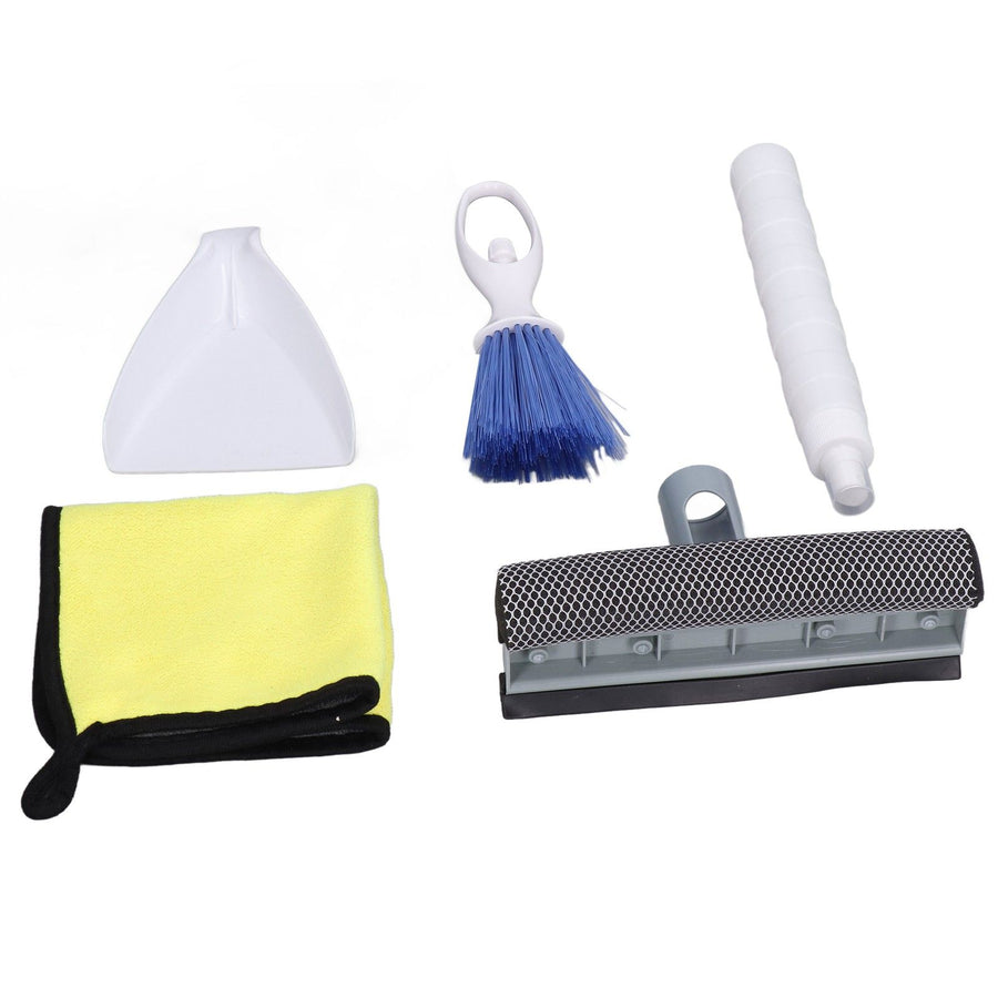 Car Cleaning Kit Multipurpose Portable Automobile Interior Wash Cloth Brush for Seats Windshield
