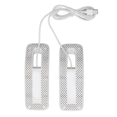 Shoe Deodorizer Dryer Portable USB Electric Shoes Dryer for Gloves Socks Jewelry Box White