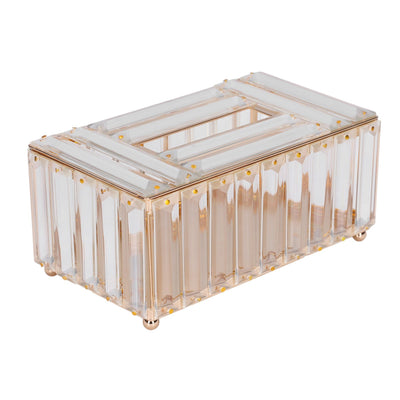 Tissues Box Gold Plating Process Fine Workmanship Simple Fashion Multi Purpose Tissue Storage BoxGold