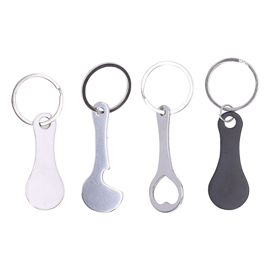 Aluminum Alloy Shopping Trolley Keychain Portable Alternative Shopping Trolley Keyring